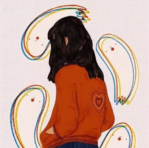 手绘女头你长大了,要做好每个人都会离开的准备
