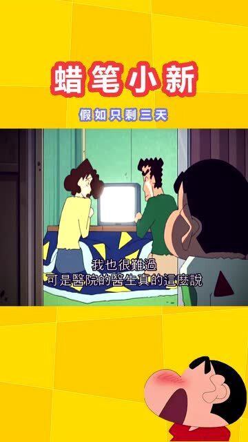 蜡笔小新小新误知自己只剩三天时间,他做出一系列事情出乎意料