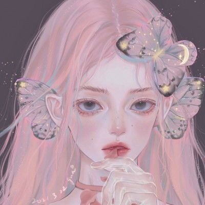 ins意境十二星座手绘女头