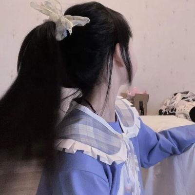 超仙女生头像蓝色系