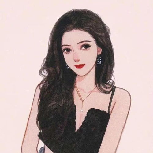 换个新头像吧,感性的复古女生手绘头像