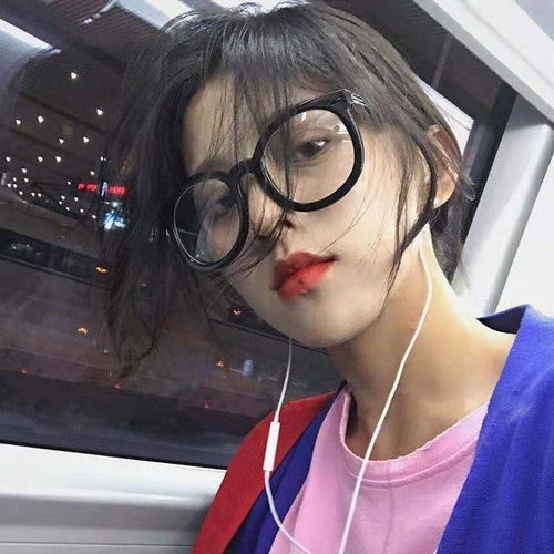 黑色粗框简约新款韩国文艺抖音网红平光近视眼镜框女大圆脸显瘦