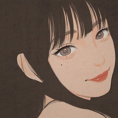 漫画女头像ins高级质感便士