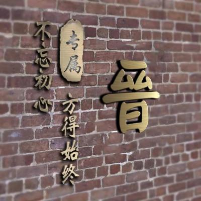 金属质感姓氏头像,好看5d墙面立体简约大方