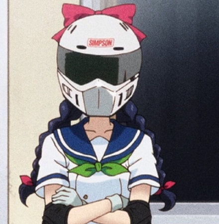 动漫女头爆音少女头盔少女头像