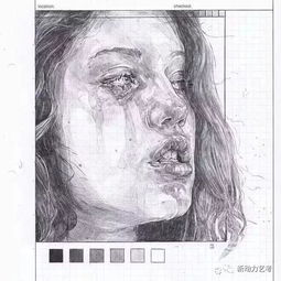 废纸上的素描竟有一种独特的美感