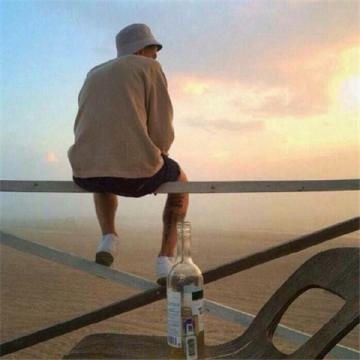 男生快手头像背影
