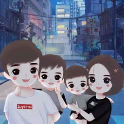 2023新年全家福头像,吉祥好运一家三口四口家庭图片