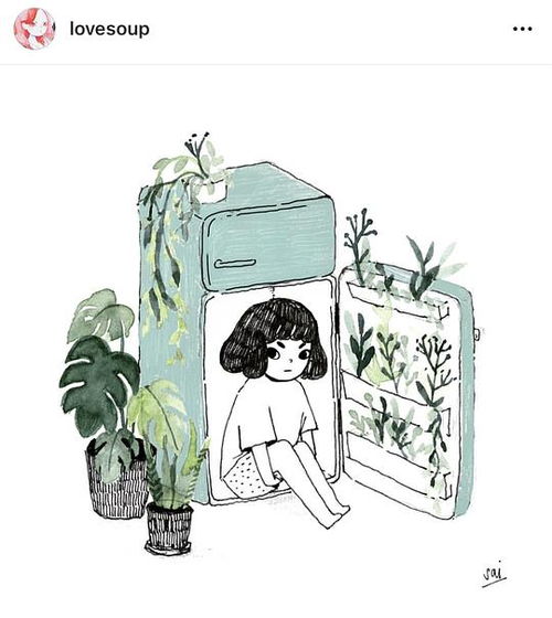 鱼虫的相册instagram上关注的画家