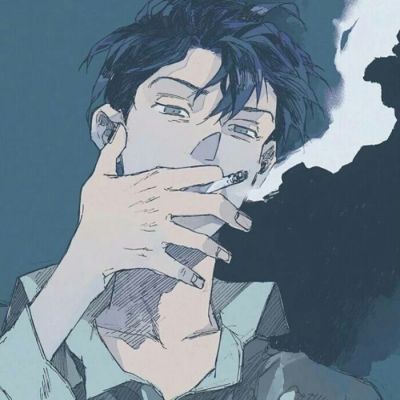 抽烟上瘾的男人