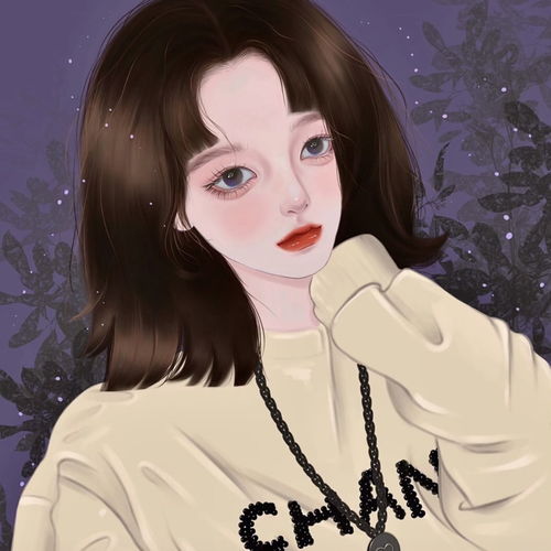 ins手绘女生头像