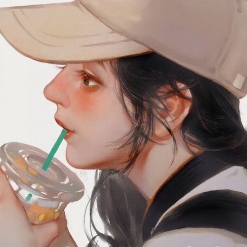 手绘高级女生头像