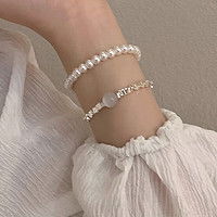 zengliu时尚手镯手链脚链zengliuzegl设计师纸飞机925纯银双层手链女ins小众设计手饰品送闺蜜礼物多少钱