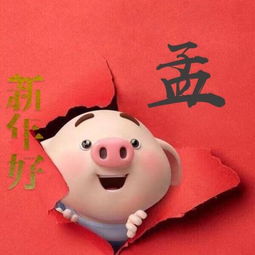 火红的猪年微信头像,换个喜庆的头像带来2019年好运气