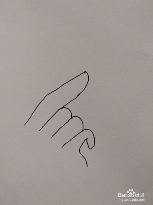 抖音手比心简笔画步骤
