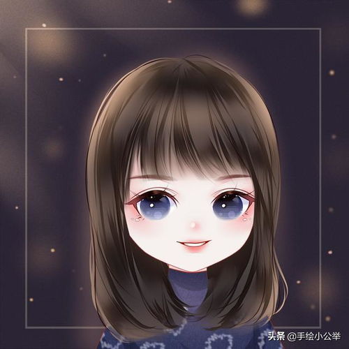 女生快手头像可爱气质手绘