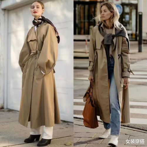韩国女生太会穿,首尔街拍上演风衣大秀,妆容精致穿出高级感