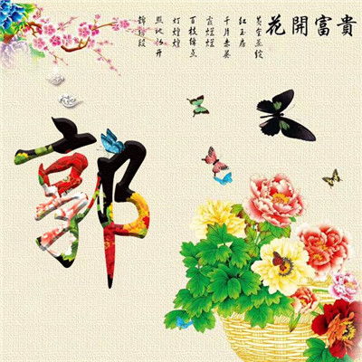 2020最新百家姓微信头像图片,样式不同代表寓意不同