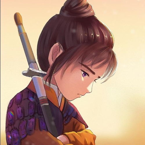 致敬大话西游,q版紫霞至尊宝插画,不一样的情侣头像和壁纸