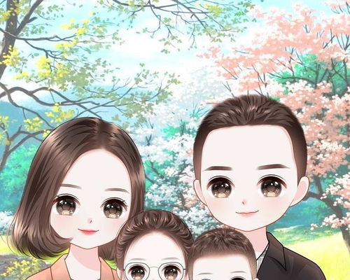 美满家庭头像,一家三口四口头像,温馨甜蜜