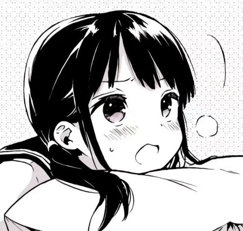 动漫头像女ins风黑白次女