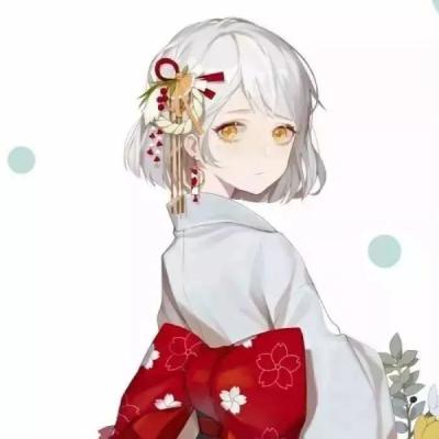 女生背面头像古风动漫