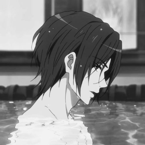 ins黑白冷酷微丧动漫男头你是我缺失的氧气