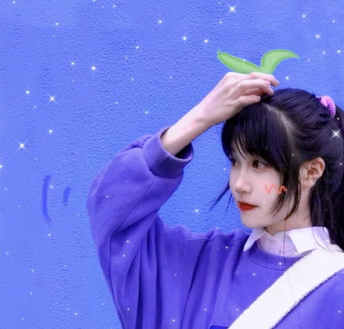 ins蓝色系闪闪发亮闺蜜头像