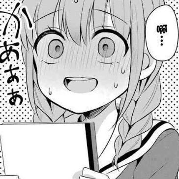 动漫女头黑白风