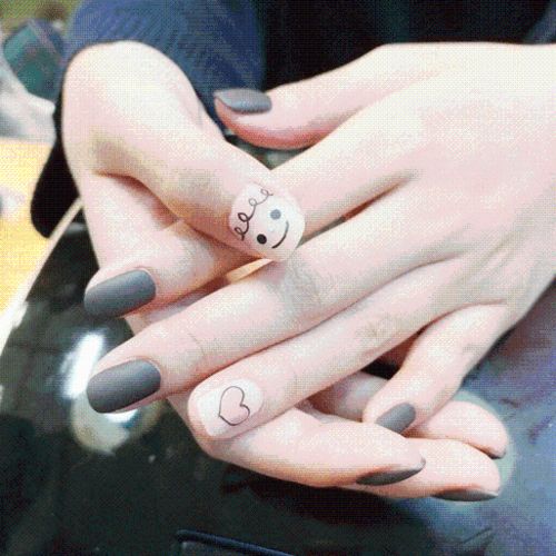 ins风女生头像美甲