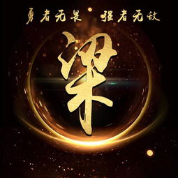 超炫金色霸气励志姓氏微信头像总有疾风起,人生不言弃