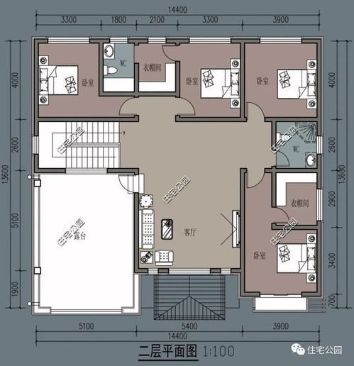 1413米二层欧式别墅,实用好户型