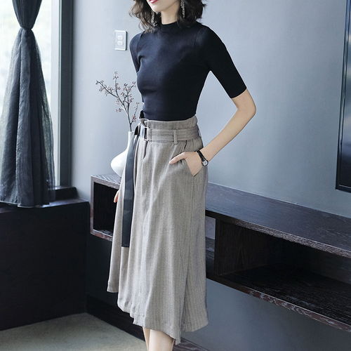 初秋女人不要t恤配裤子,今年流行冷淡裙,高贵低调却有名媛气质