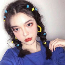 蓝色意境的女生唯美头像