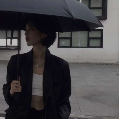 ins风黑色系御姐所以你不会回女生头像我要个性网