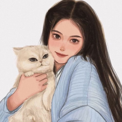 手绘头像女ins高级质感女生