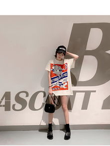 春夏ins网红抖音潮牌卡通小猪印花宽松短袖t恤上衣薄女p50中纺服饰v10四季星座网