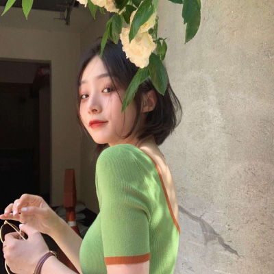 女生头像绿色系清新qq头像女生绿色社会真人