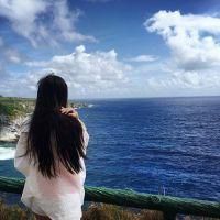 女生海边背影头像漫步海边的唯美女生背影头像图片