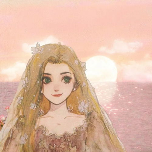 复古风的迪士尼公主头像,beautiful