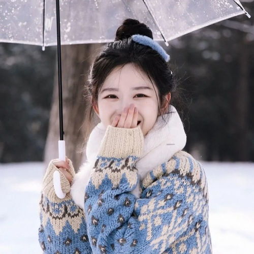 头像适合冬天用的温暖女头