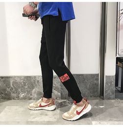 休闲裤男韩版修身小脚裤潮流学生运动裤快手红人同款长裤子男青创城a区a662四季星座网