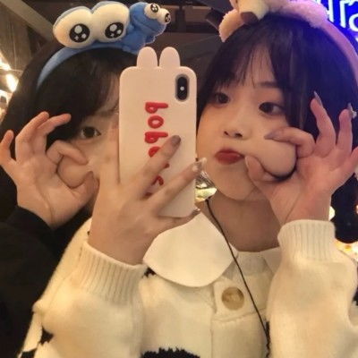 ins文艺闺蜜女生头像