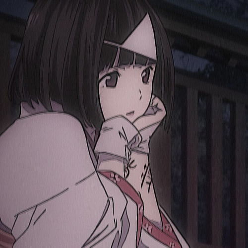 ins女头动漫黑白