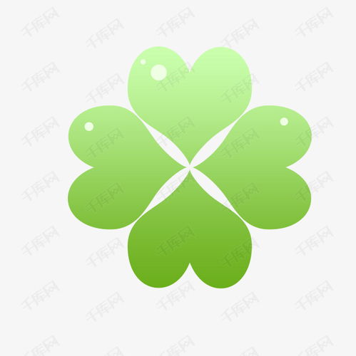 绿色手绘的四叶草素材图片免费下载千库网