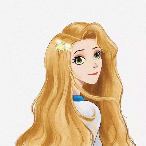 女生头像ins高级质感背面迪士尼公主
