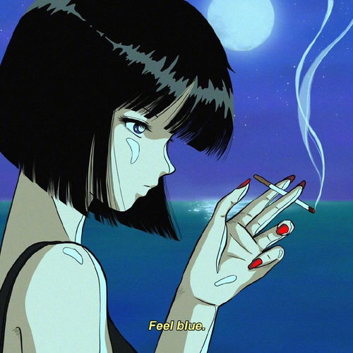 复古插画头像女生头像