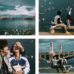 奶茶旅拍时尚ins风婚纱照,情侣必拍的婚照恋歌