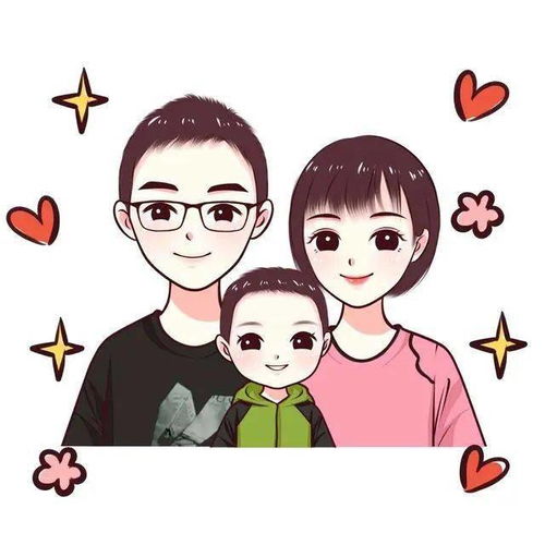 朋友圈头像,幸福一家三口头像,简单却很温暖