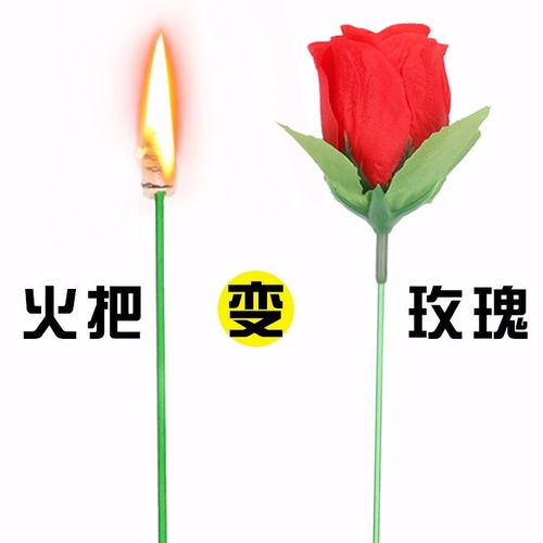 火把变玫瑰抖音表演成人玩具魔术道具晚会表演求婚泡妞婚庆